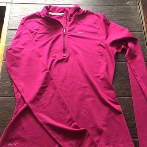 nike dri-fit half zip long sleeve shirt